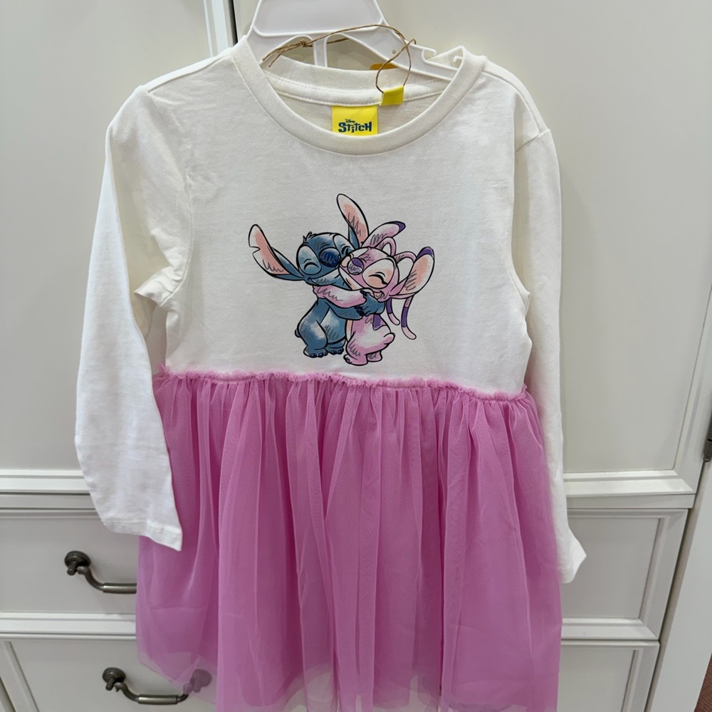 Disney Kids Long Sleeve Shirt - White and Pink